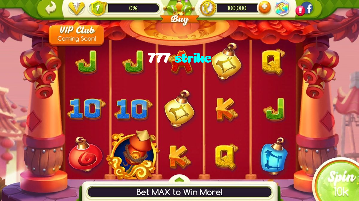 777 strike casino presented on mobile device in Pakistan with slots and live games